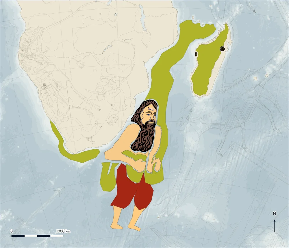 Catalogue plate: Ophiuchus, traced on satellite imagery
